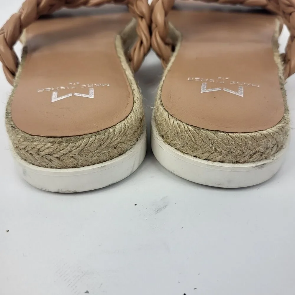 Marc Fisher Jaimee Espadrille Slide Sandal Leather